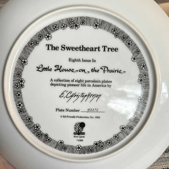 Set of Four Vintage Little house on the Prairie decorative plates 1982 - Picture 5 of 13